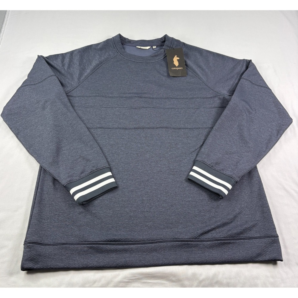 Cotopaxi Shirt Mens 2XL Blue Bandera Crew‎ Fleece Long Sleeve Performance NEW